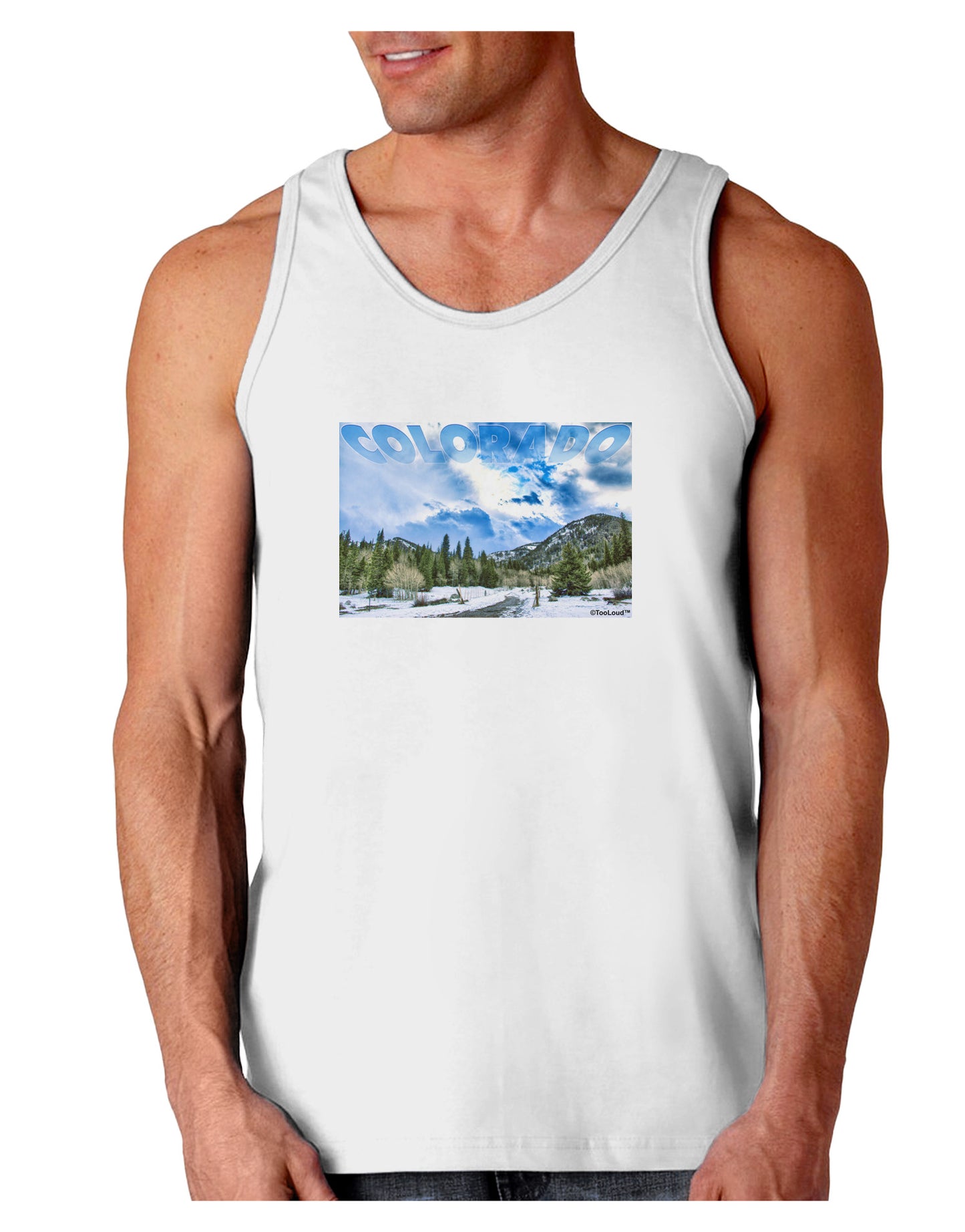 El Dora CO with Text Loose Tank Top-Loose Tank Top-TooLoud-White-Small-Davson Sales