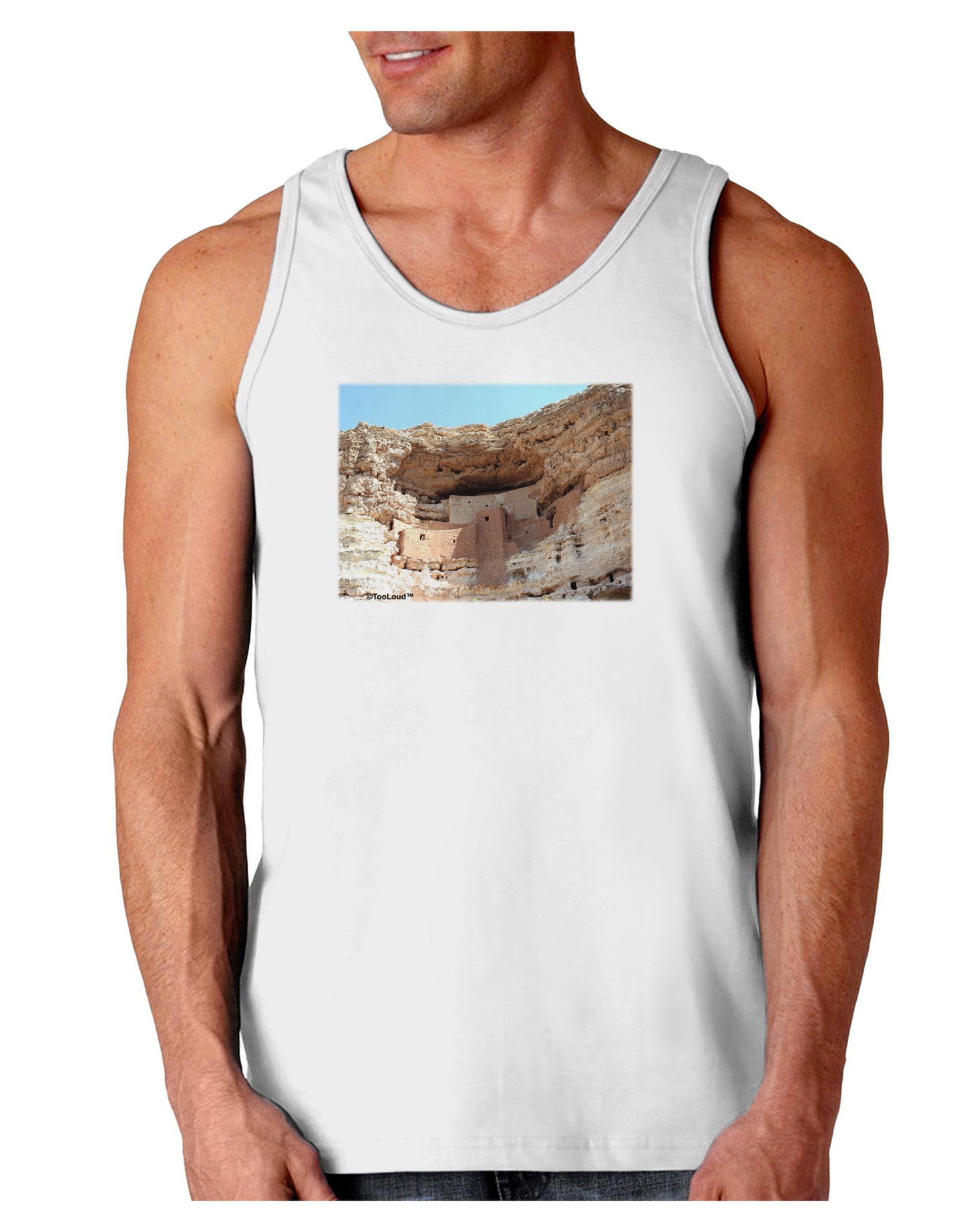 Montezuma Castle Arizona Loose Tank Top-Loose Tank Top-TooLoud-White-Small-Davson Sales