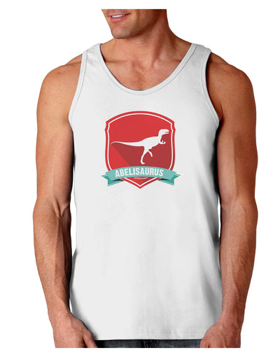 Jurassic Abelisaurus Dinosaur Design Loose Tank Top by TooLoud-Loose Tank Top-TooLoud-White-Small-Davson Sales