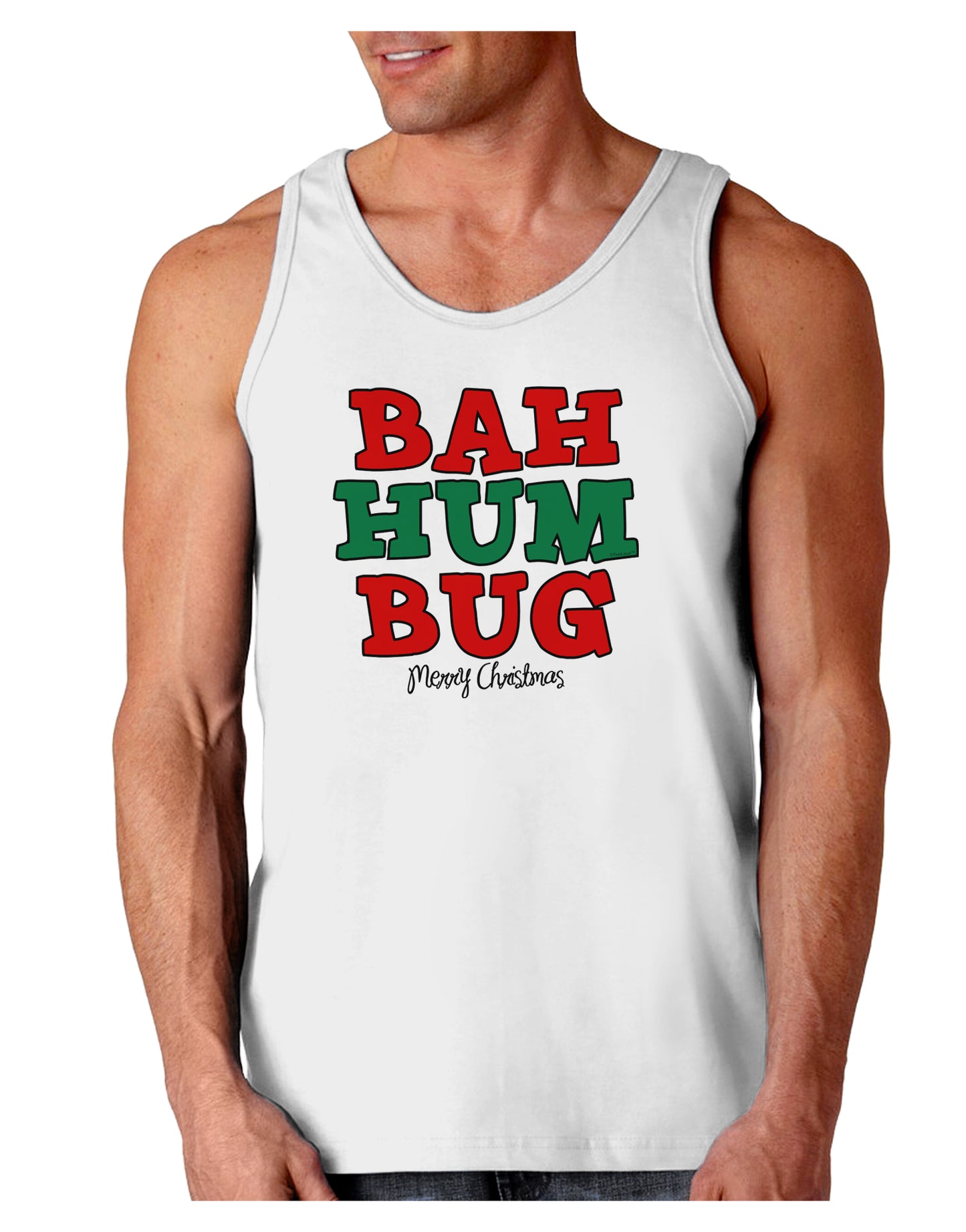 Bah Humbug Merry Christmas Loose Tank Top-Loose Tank Top-TooLoud-White-Small-Davson Sales