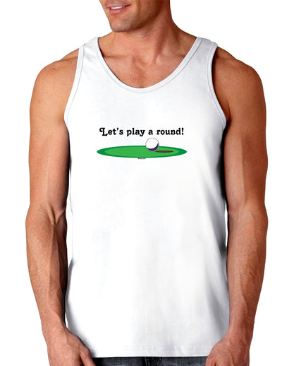 Let's Play a Round Loose Tank Top-Loose Tank Top-TooLoud-White-Small-Davson Sales