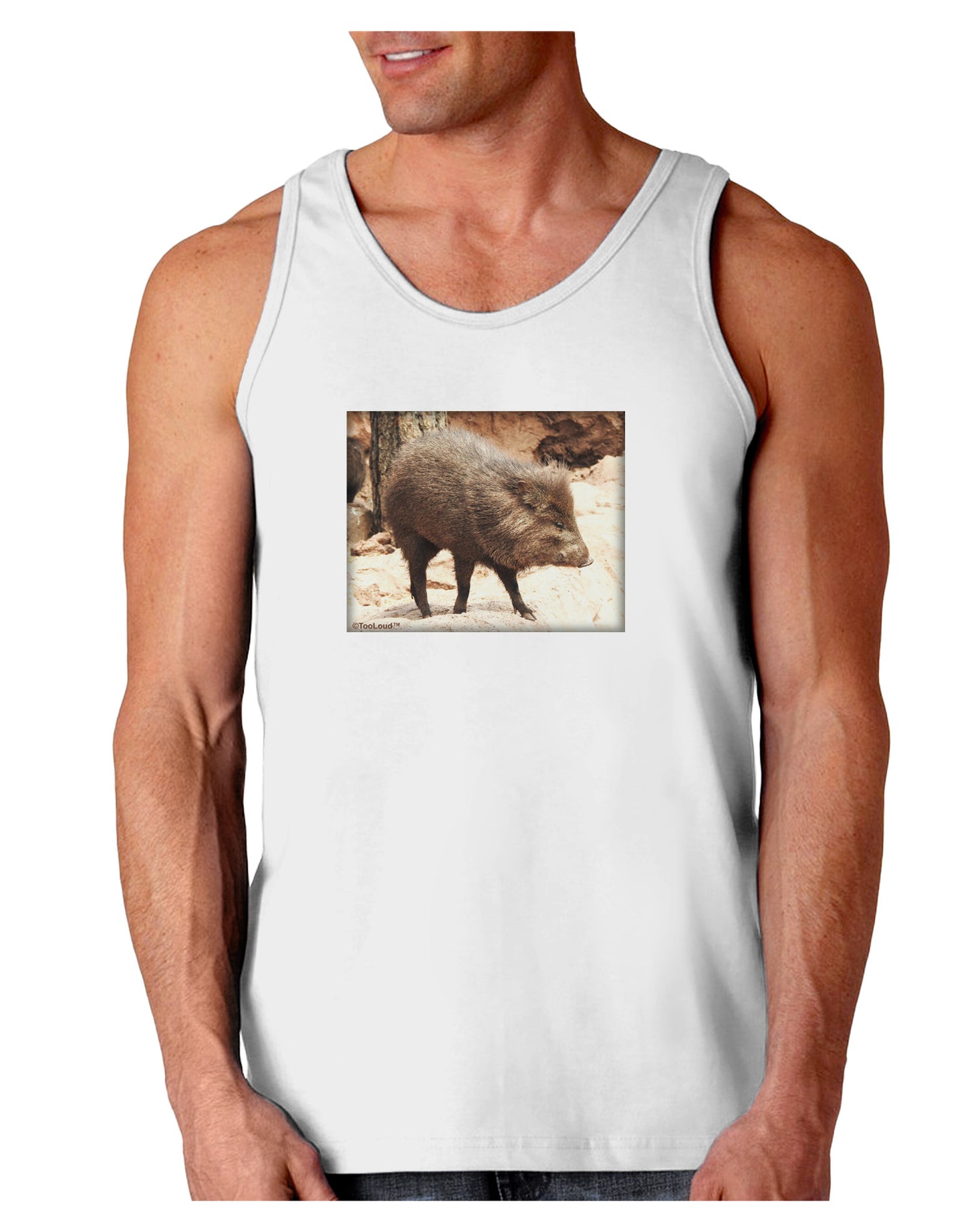 Little Javelina Loose Tank Top-Loose Tank Top-TooLoud-White-Small-Davson Sales