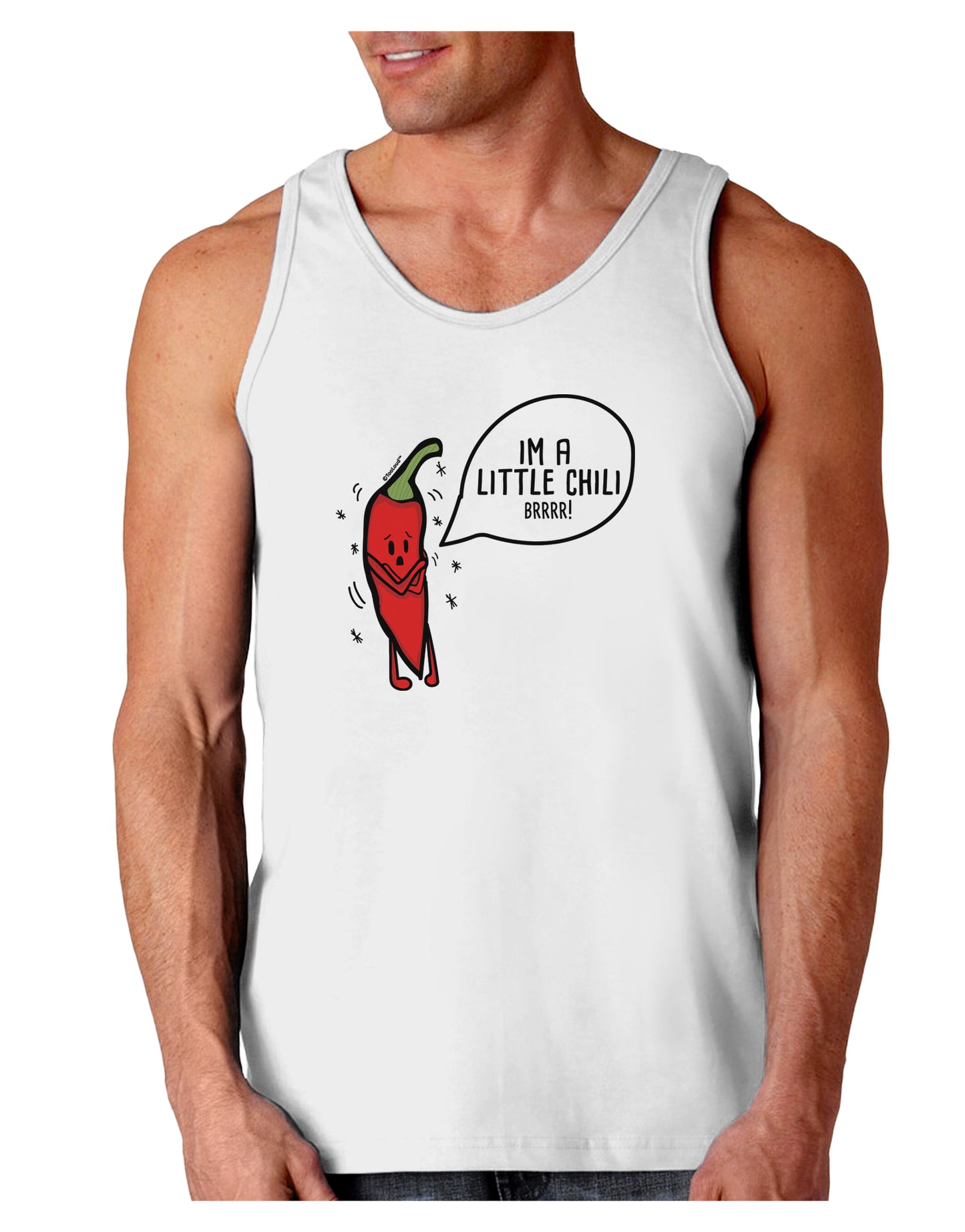I'm a Little Chilli Loose Tank Top-Mens-LooseTanktops-TooLoud-White-Small-Davson Sales