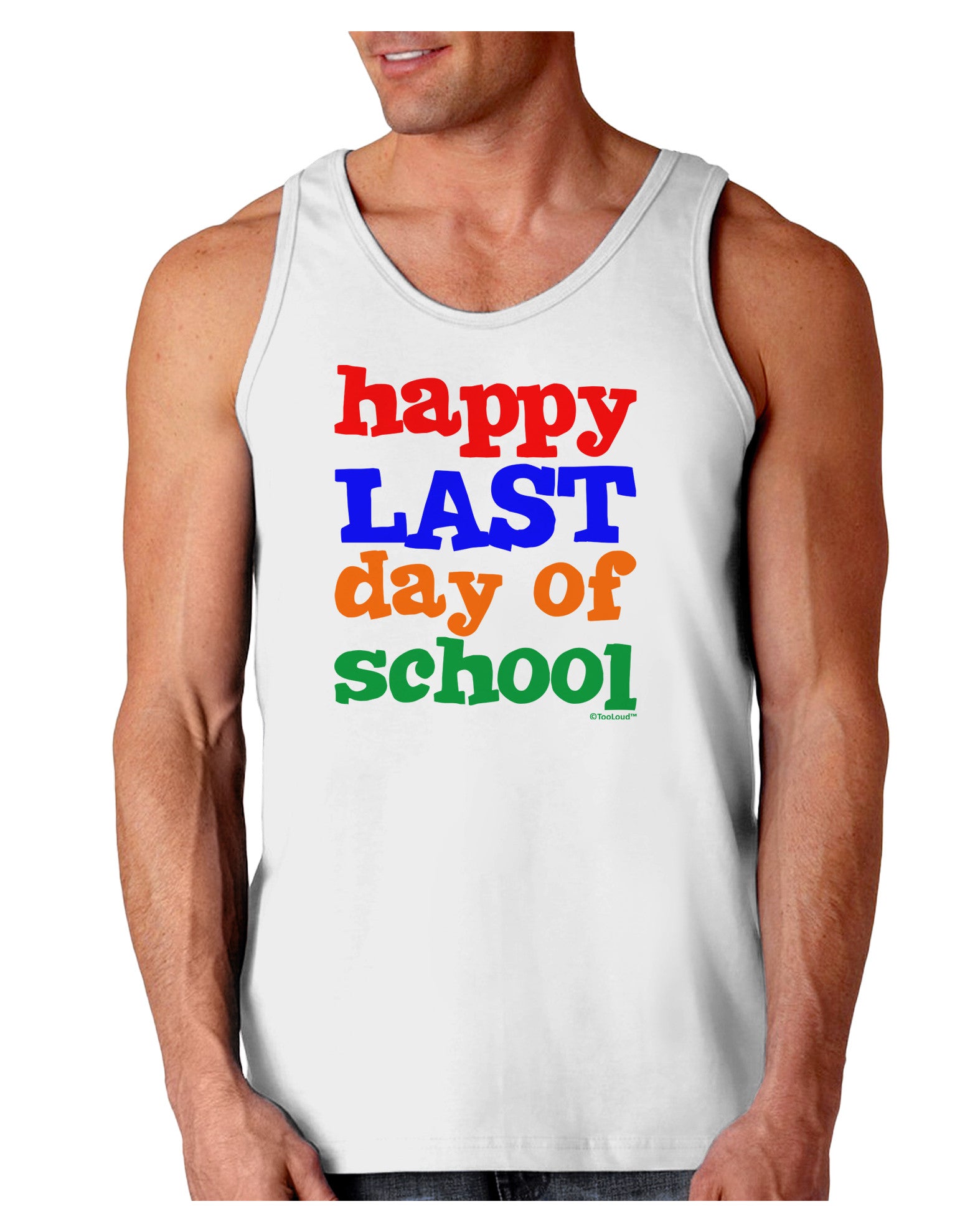 Happy Last Day of School Loose Tank Top-Loose Tank Top-TooLoud-White-Small-Davson Sales