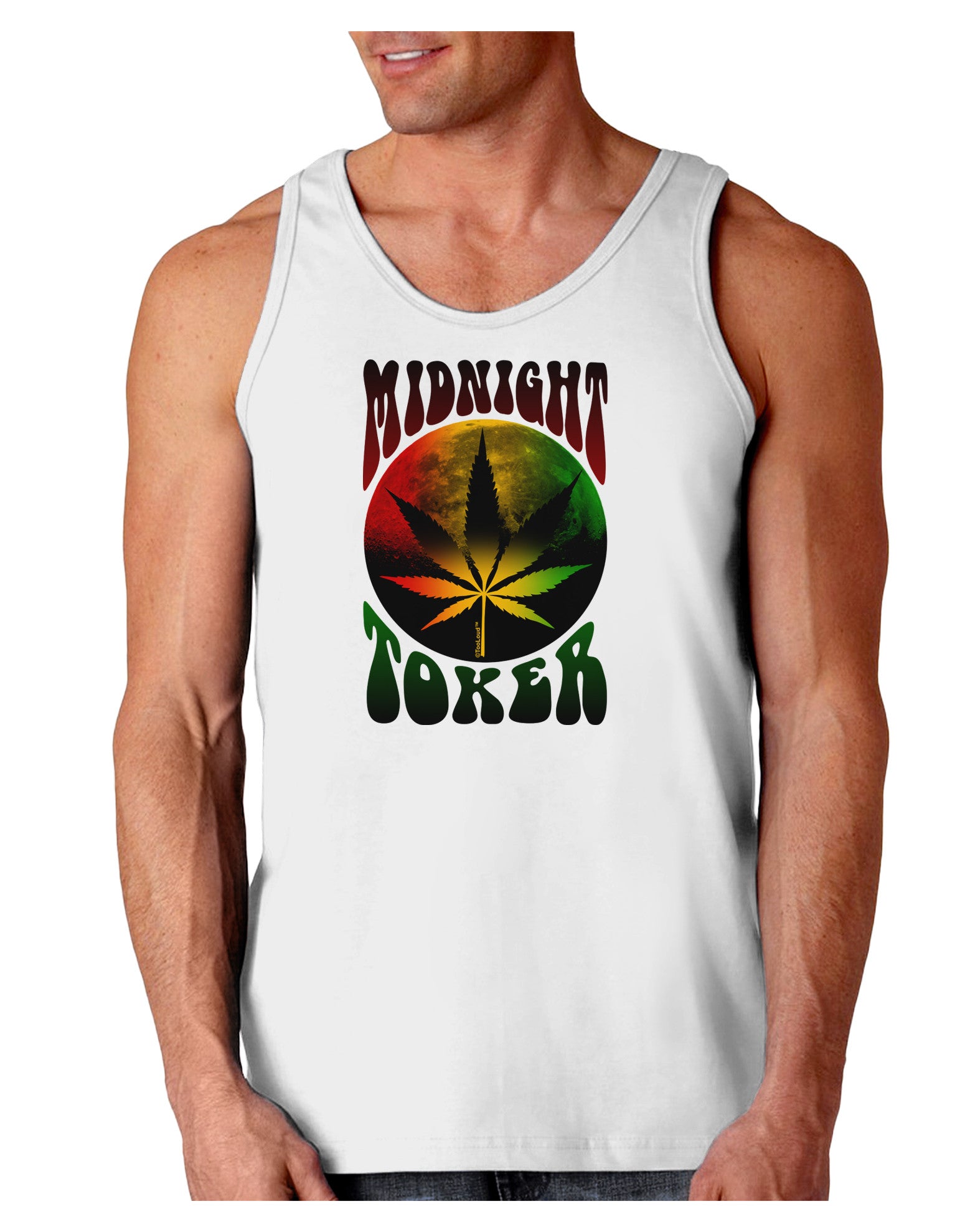 Midnight Toker Marijuana Loose Tank Top-Loose Tank Top-TooLoud-White-Small-Davson Sales
