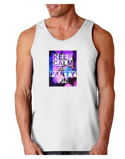 Keep Calm - Party Balloons Loose Tank Top-Loose Tank Top-TooLoud-White-Small-Davson Sales