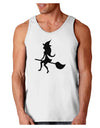 Cute Witch on Broom Silhouette Halloween Loose Tank Top-Loose Tank Top-TooLoud-White-Small-Davson Sales