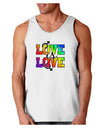 Love Is Love Gay Pride Loose Tank Top-Loose Tank Top-TooLoud-White-Small-Davson Sales