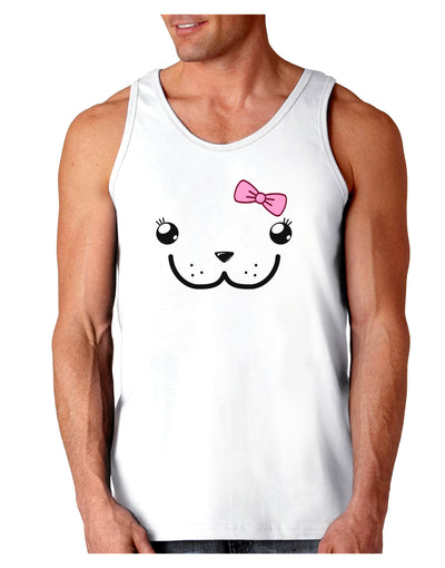 Kyu-T Face - Dewina Cute Girl Dugong Loose Tank Top-Loose Tank Top-TooLoud-White-Small-Davson Sales