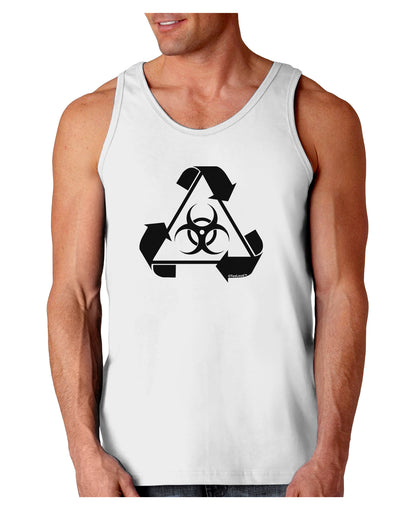 Recycle Biohazard Sign Black and White Loose Tank Top by TooLoud-Loose Tank Top-TooLoud-White-Small-Davson Sales