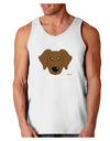 Cute Chocolate Labrador Retriever Dog Loose Tank Top by TooLoud-Loose Tank Top-TooLoud-White-Small-Davson Sales