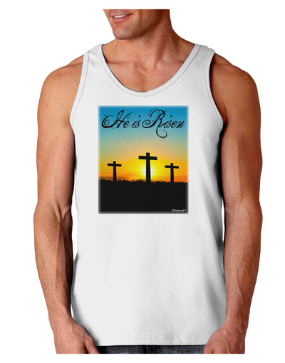 Three Crosses Sunrise - He Is Risen Loose Tank Top by TooLoud-Loose Tank Top-TooLoud-White-Small-Davson Sales