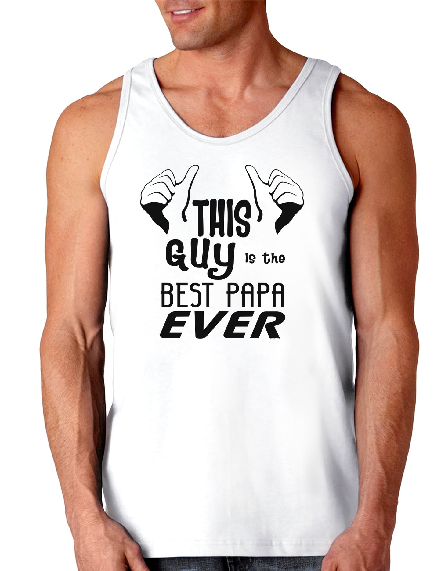 This Guy is the Best Papa Ever Loose Tank Top-Loose Tank Top-TooLoud-White-Small-Davson Sales