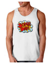 Super Dad - Superhero Comic Style Loose Tank Top-Loose Tank Top-TooLoud-White-Small-Davson Sales