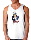 Uncle Sam Merica Loose Tank Top-Loose Tank Top-TooLoud-White-Small-Davson Sales