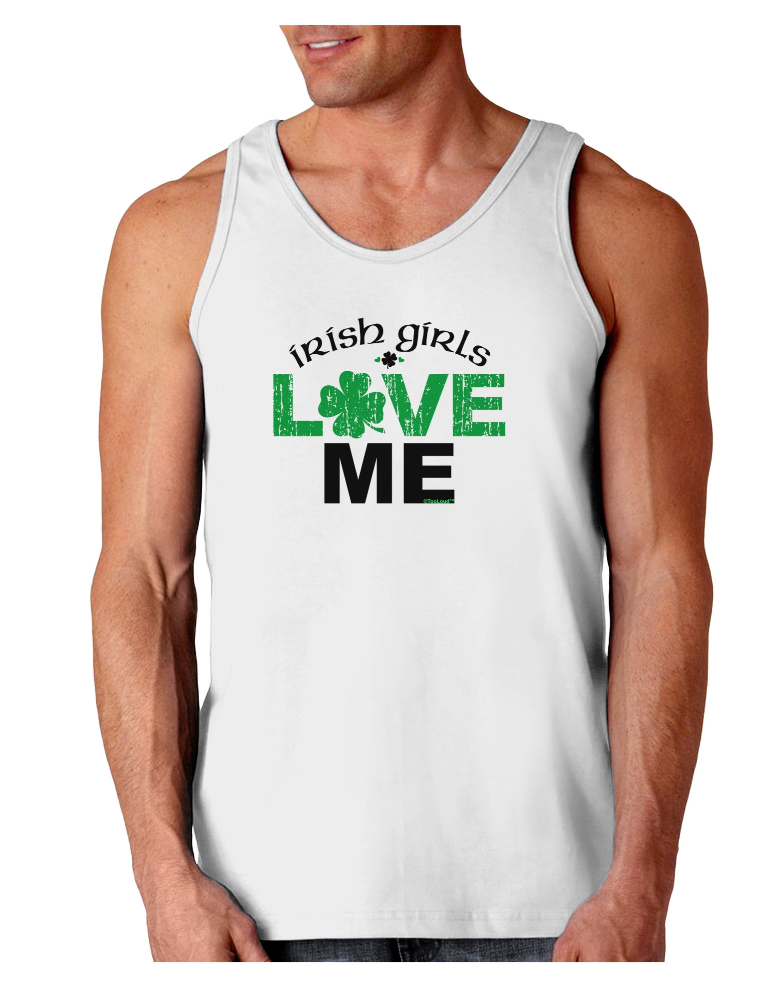 Irish Girls Love Me Loose Tank Top-Loose Tank Top-TooLoud-White-Small-Davson Sales