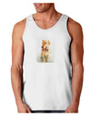 Golden Retriever Watercolor Loose Tank Top-Loose Tank Top-TooLoud-White-Small-Davson Sales