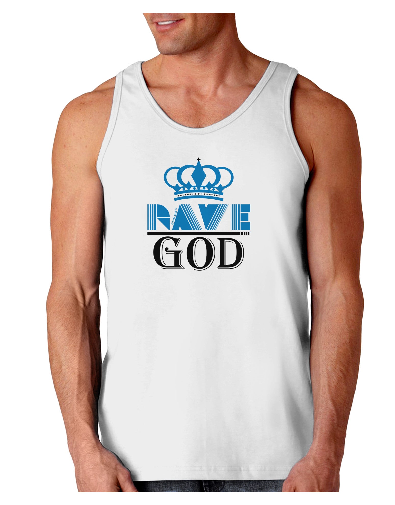 Rave God Loose Tank Top-Loose Tank Top-TooLoud-White-Small-Davson Sales