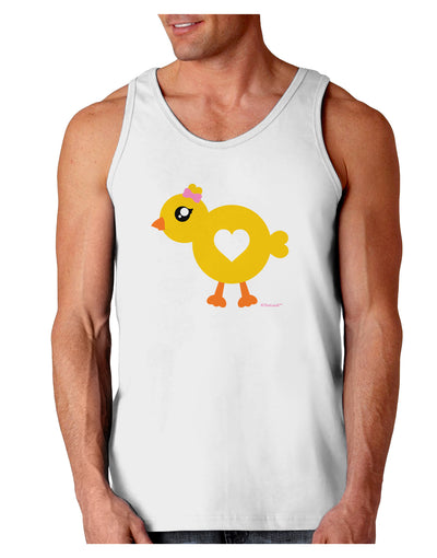 Cute Chick with Bow Loose Tank Top by TooLoud-Loose Tank Top-TooLoud-White-Small-Davson Sales