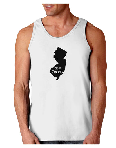 New Jersey - United States Shape Loose Tank Top by TooLoud-Loose Tank Top-TooLoud-White-Small-Davson Sales