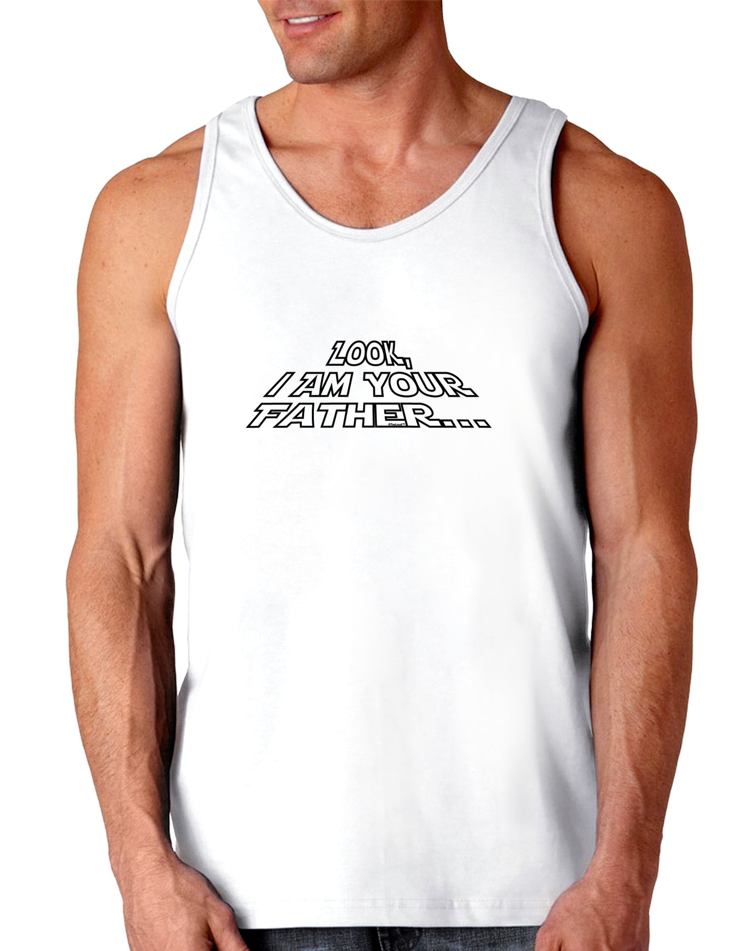 Look I am Your Father Loose Tank Top-Loose Tank Top-TooLoud-White-Small-Davson Sales