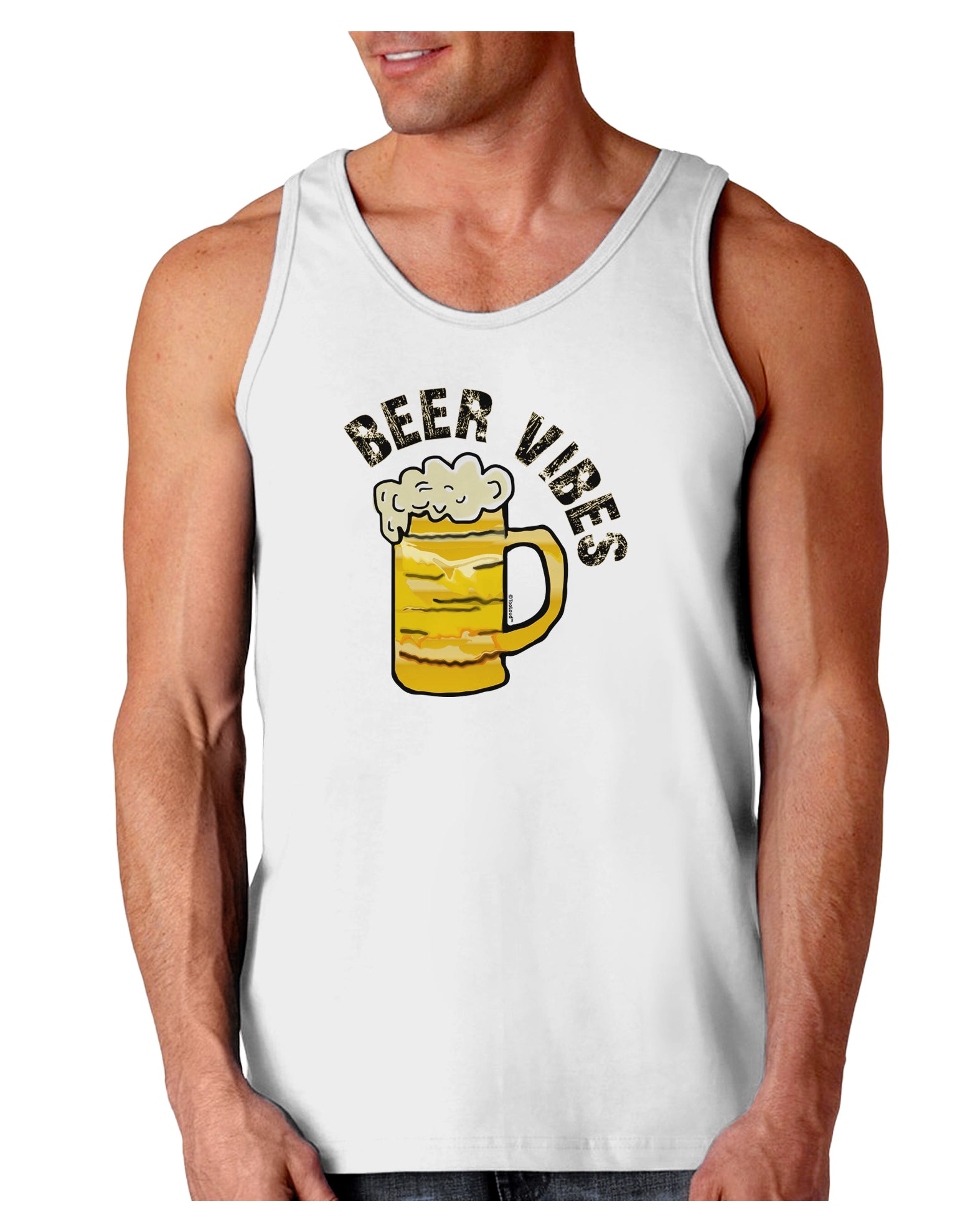 Beer Vibes Loose Tank Top-Mens-LooseTanktops-TooLoud-White-Small-Davson Sales