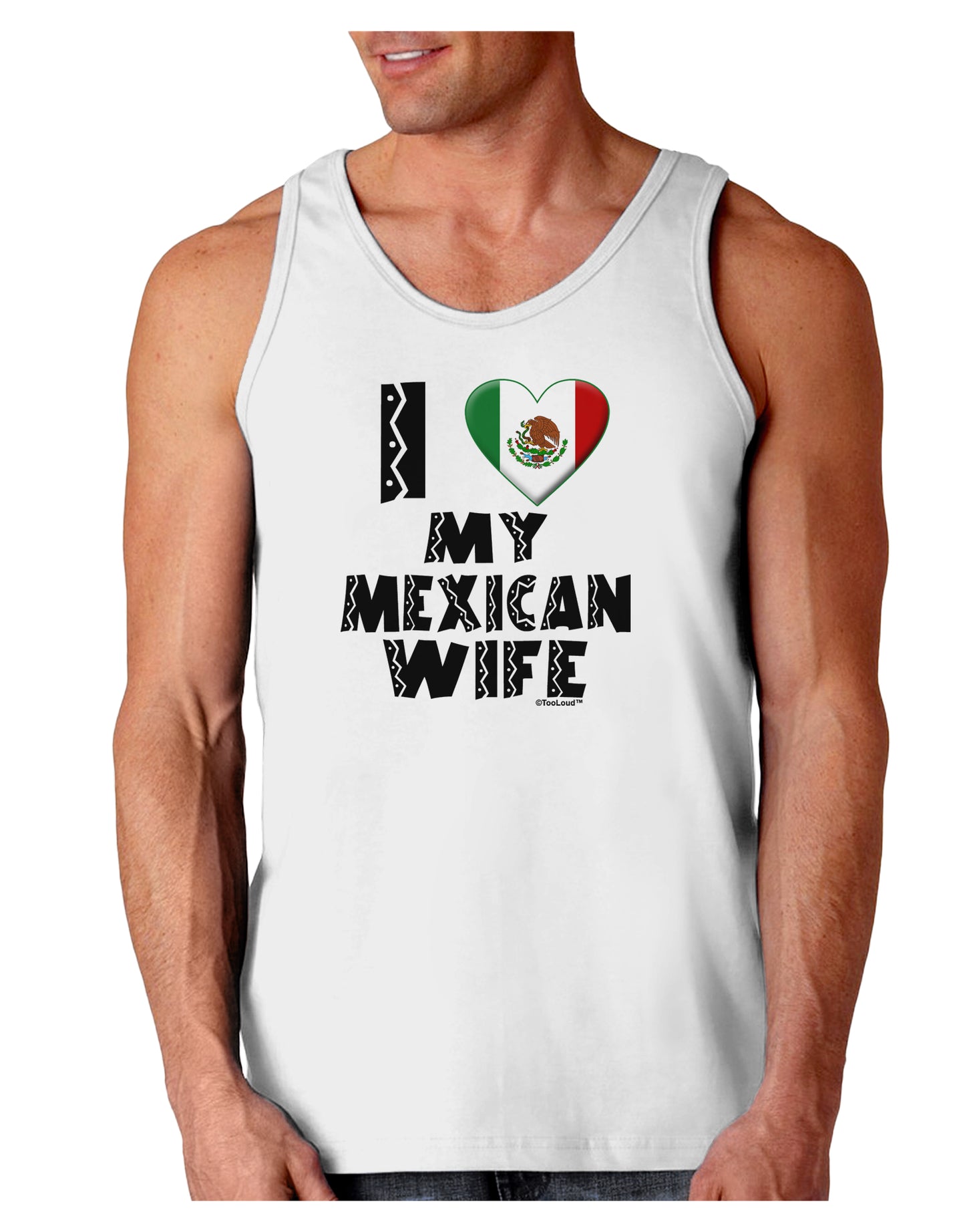 I Heart My Mexican Wife Loose Tank Top by TooLoud-Loose Tank Top-TooLoud-White-Small-Davson Sales