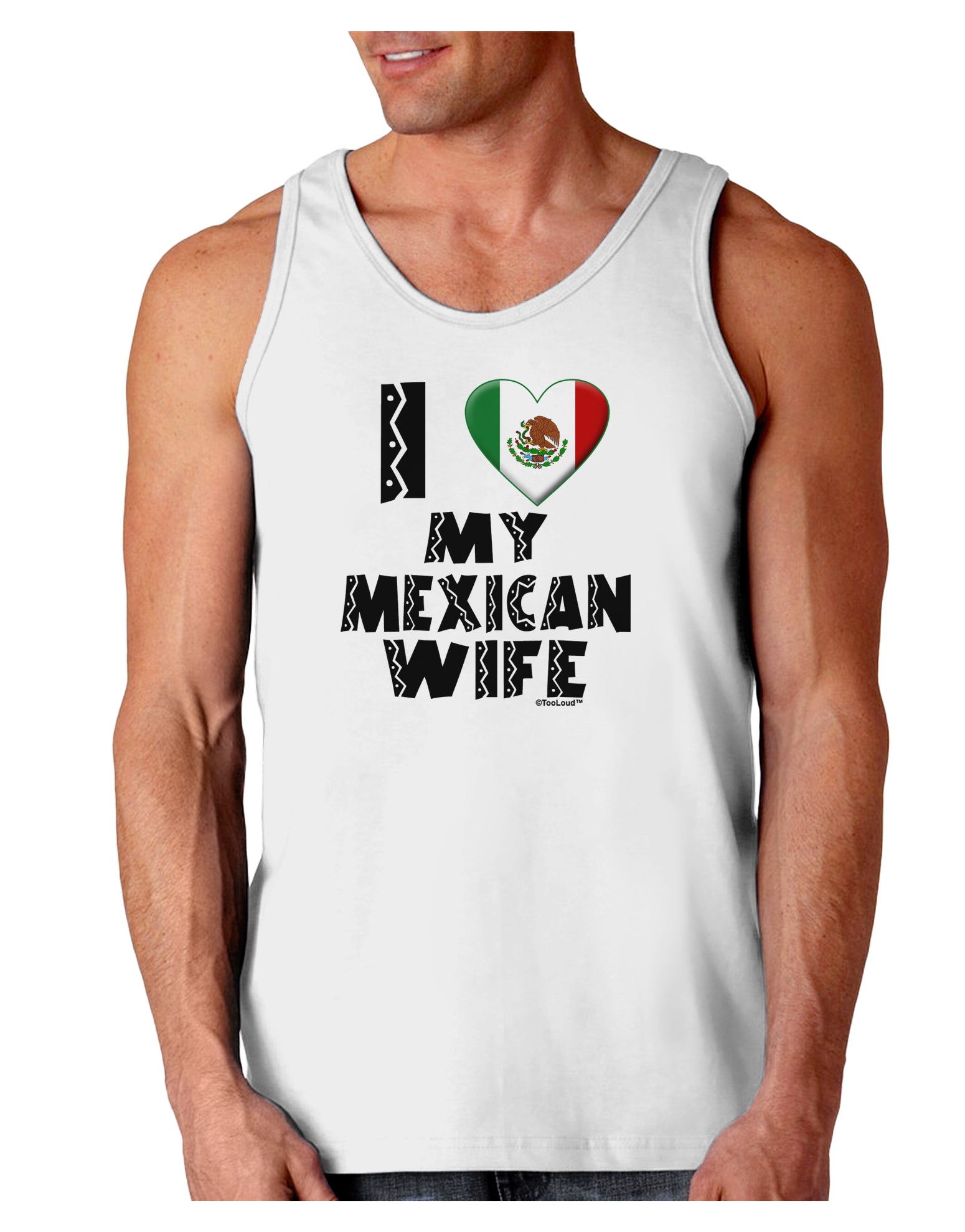 I Heart My Mexican Wife Loose Tank Top by TooLoud-Loose Tank Top-TooLoud-White-Small-Davson Sales