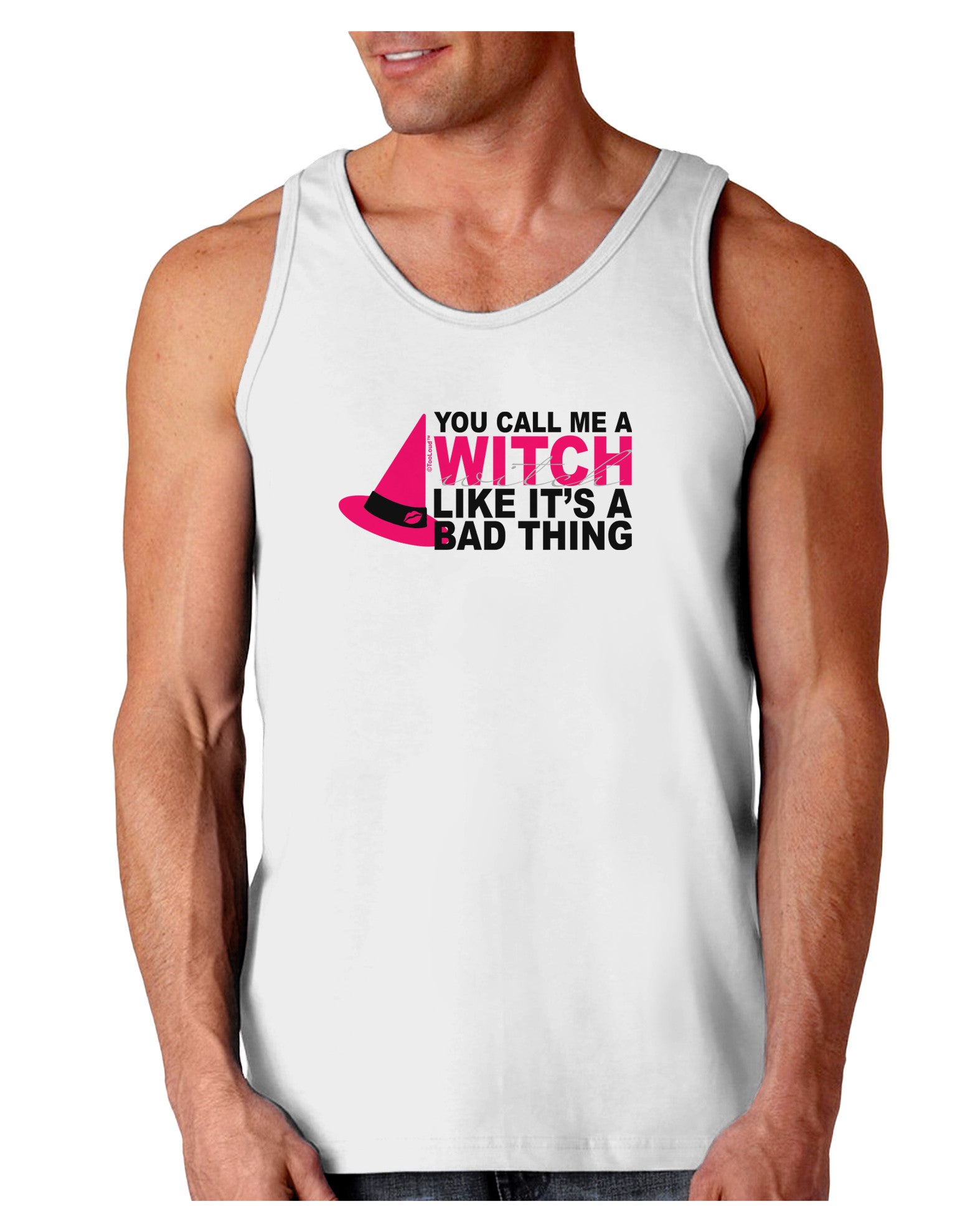 Witch - Bad Thing Hat Loose Tank Top-Loose Tank Top-TooLoud-White-Small-Davson Sales