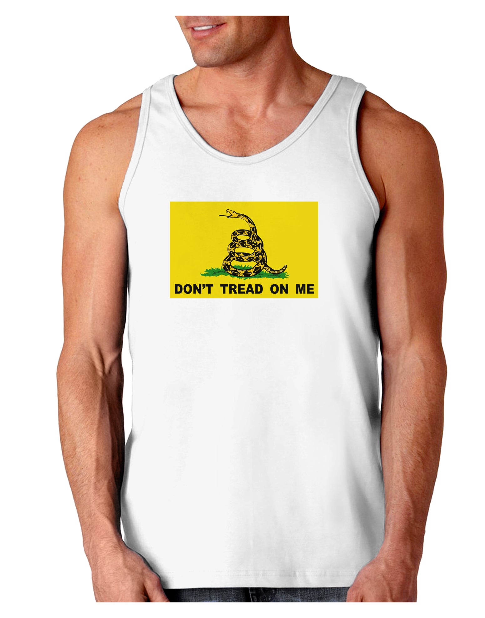 Classic Gadsden Flag Don't Tread On Me Loose Tank Top-Loose Tank Top-TooLoud-White-Small-Davson Sales