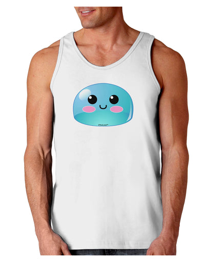 Cute RPG Slime - Blue Loose Tank Top by TooLoud-Loose Tank Top-TooLoud-White-Small-Davson Sales