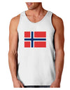 TooLoud Norwegian Flag Loose Tank Top-Mens-LooseTanktops-TooLoud-White-Small-Davson Sales