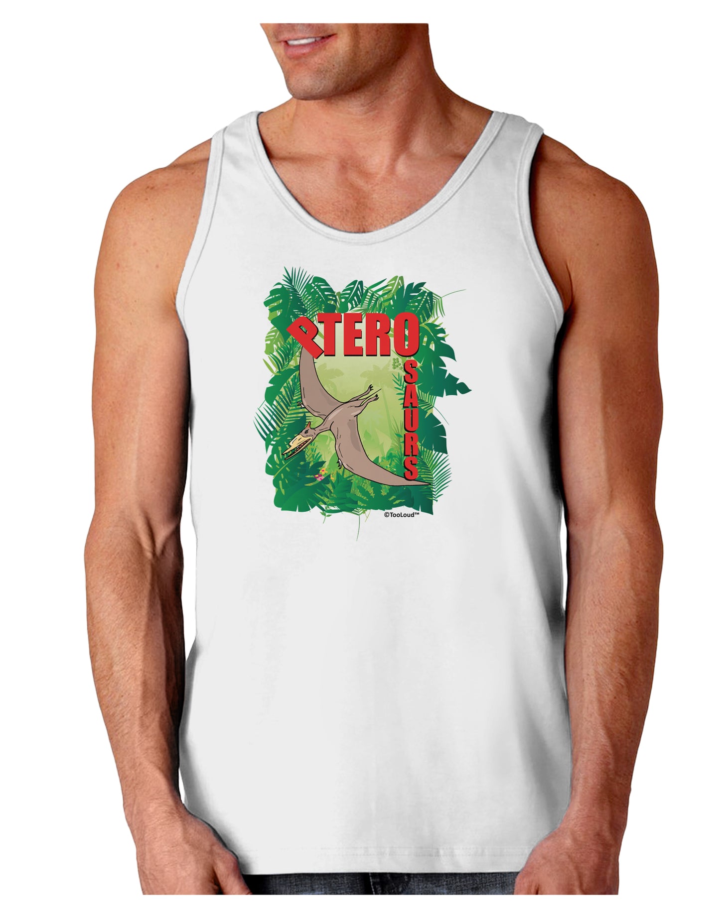 Pterosaurs - With Name Loose Tank Top by TooLoud-Loose Tank Top-TooLoud-White-Small-Davson Sales