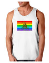 LGBT Rainbow Gadsden Flag Freedom Loose Tank Top-Loose Tank Top-TooLoud-White-Small-Davson Sales