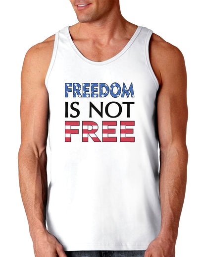 Freedom Is Not Free Loose Tank Top-Loose Tank Top-TooLoud-White-Small-Davson Sales