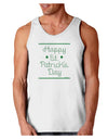 Happy St Patricks Day Clovers Loose Tank Top-Loose Tank Top-TooLoud-White-Small-Davson Sales