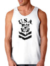 USA Military Coast Guard Stencil Logo Loose Tank Top-Loose Tank Top-TooLoud-White-Small-Davson Sales