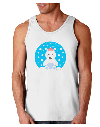 Cute Polar Bear - Christmas Loose Tank Top by TooLoud-Loose Tank Top-TooLoud-White-Small-Davson Sales