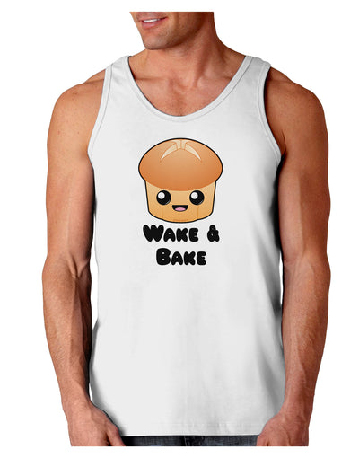 Wake and Bake Cute Roll Loose Tank Top-Loose Tank Top-TooLoud-White-Small-Davson Sales