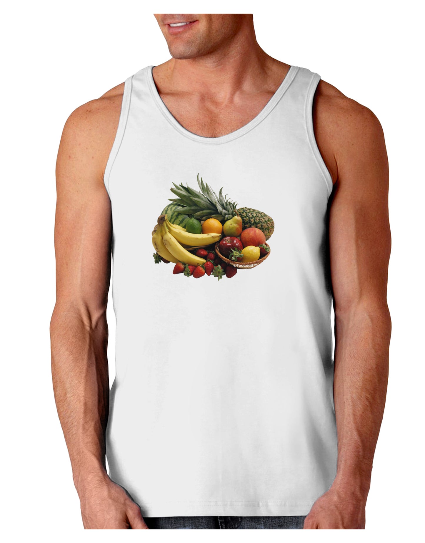 Fruit Basket Still Life Loose Tank Top-Loose Tank Top-TooLoud-White-Small-Davson Sales