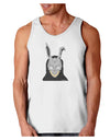 Scary Buny Face Watercolor Loose Tank Top-Loose Tank Top-TooLoud-White-Small-Davson Sales