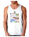 Equality Life Liberty Pursuit of Happiness Loose Tank Top-Loose Tank Top-TooLoud-White-Small-Davson Sales