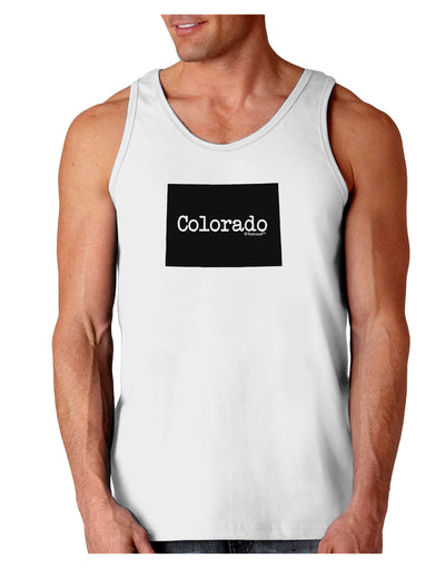 Colorado - United States Shape Loose Tank Top by TooLoud-Loose Tank Top-TooLoud-White-Small-Davson Sales