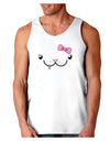 Kyu-T Face - Snagglette Cute Girl Critter Loose Tank Top-Loose Tank Top-TooLoud-White-Small-Davson Sales