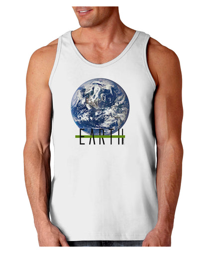 Planet Earth Text Loose Tank Top