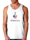 I Heart America Scribble Loose Tank Top-Loose Tank Top-TooLoud-White-Small-Davson Sales