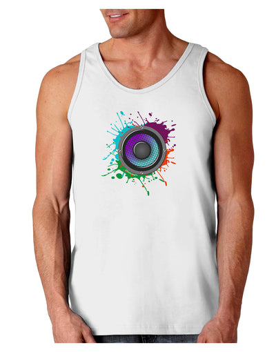 Paint Splatter Speaker Loose Tank Top-Loose Tank Top-TooLoud-White-Small-Davson Sales