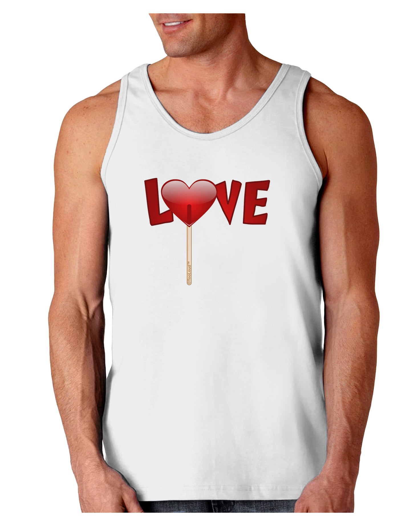 Love Lollipop Loose Tank Top-Loose Tank Top-TooLoud-White-Small-Davson Sales