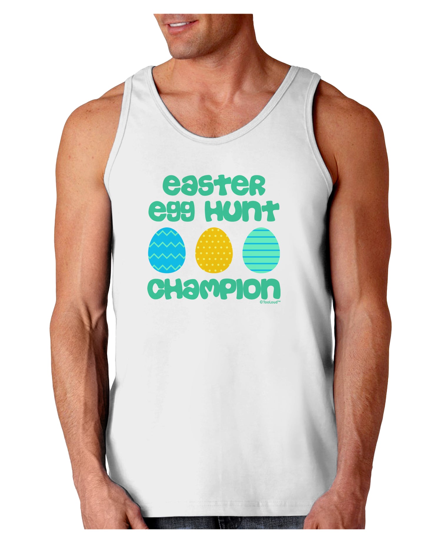 Easter Egg Hunt Champion - Blue and Green Loose Tank Top by TooLoud-Loose Tank Top-TooLoud-White-Small-Davson Sales