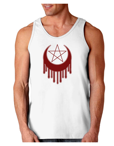 Weeping Crescent Blood Moon Star Loose Tank Top-Loose Tank Top-TooLoud-White-Small-Davson Sales